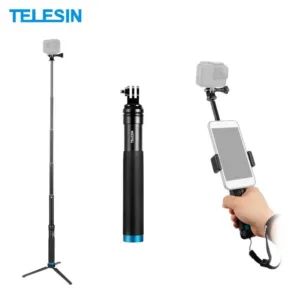 TELESIN Extendable Selfie Stick - Aluminium