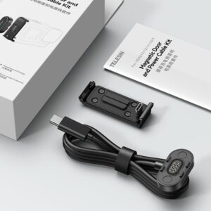 TELESIN Magnetic Door & Power Cable Kit - Hero 13/12/11/10/9